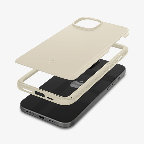 ACS06544 - iPhone 15 Pro Max Case Thin Fit in black showing the back